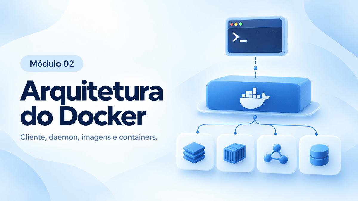 Capa do artigo Módulo 02 — Arquitetura do Docker