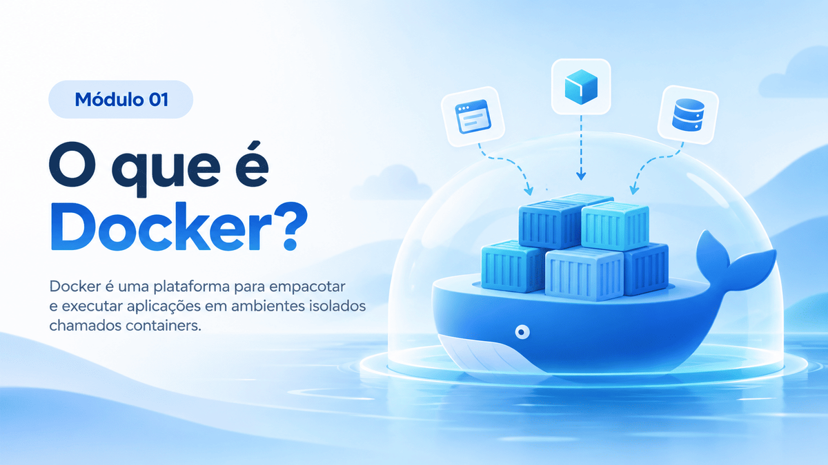 Capa do artigo Módulo 01 — O que é Docker?